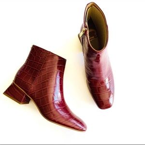 Sam Edelman Circus | Croc Embossed Booties 8